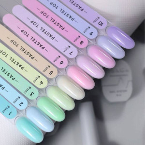 SAGA Pastel Top №1 без липкого слоя, 10 мл. Photo 2